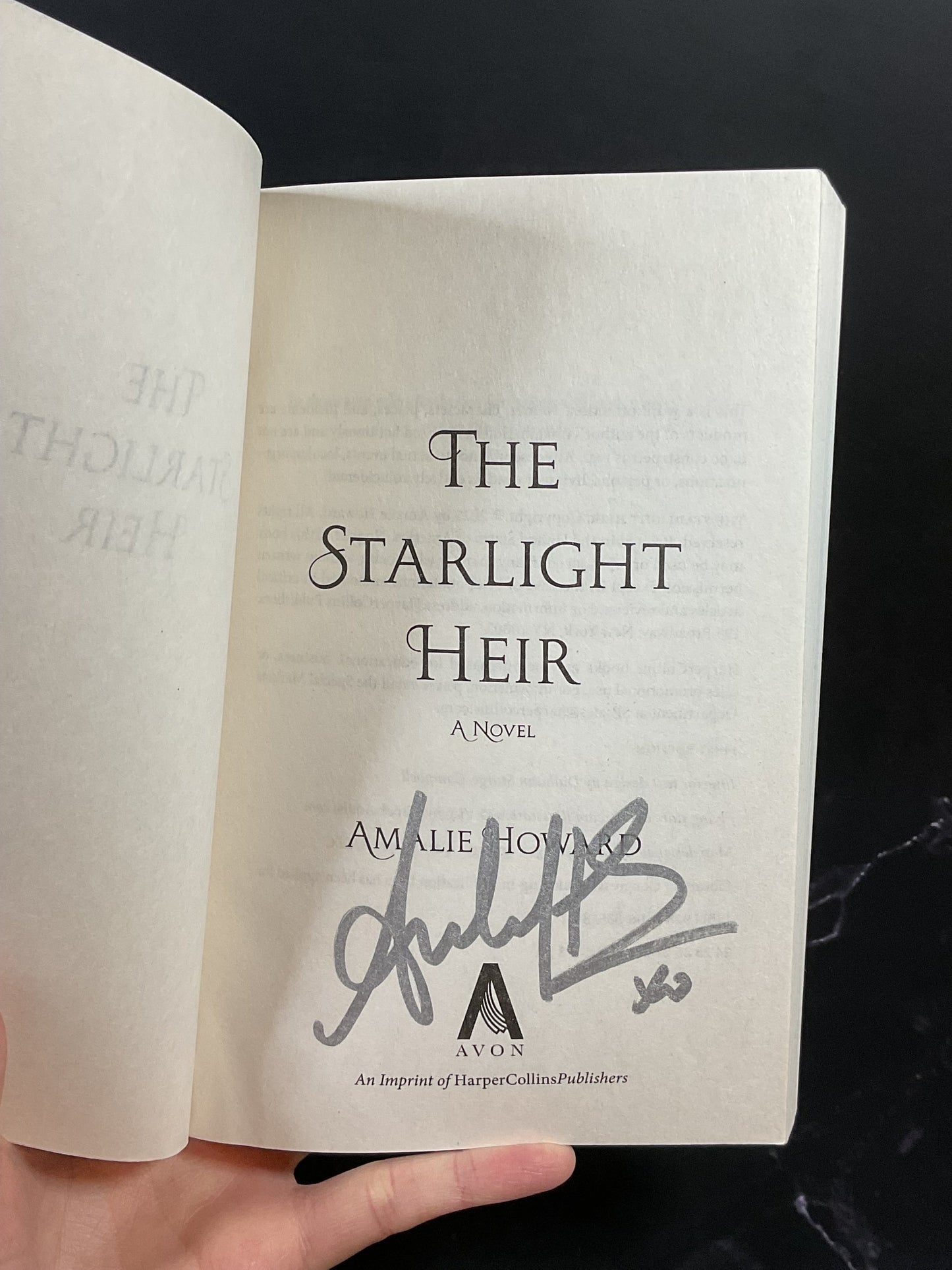 The Starlight Heir Signed Paperback