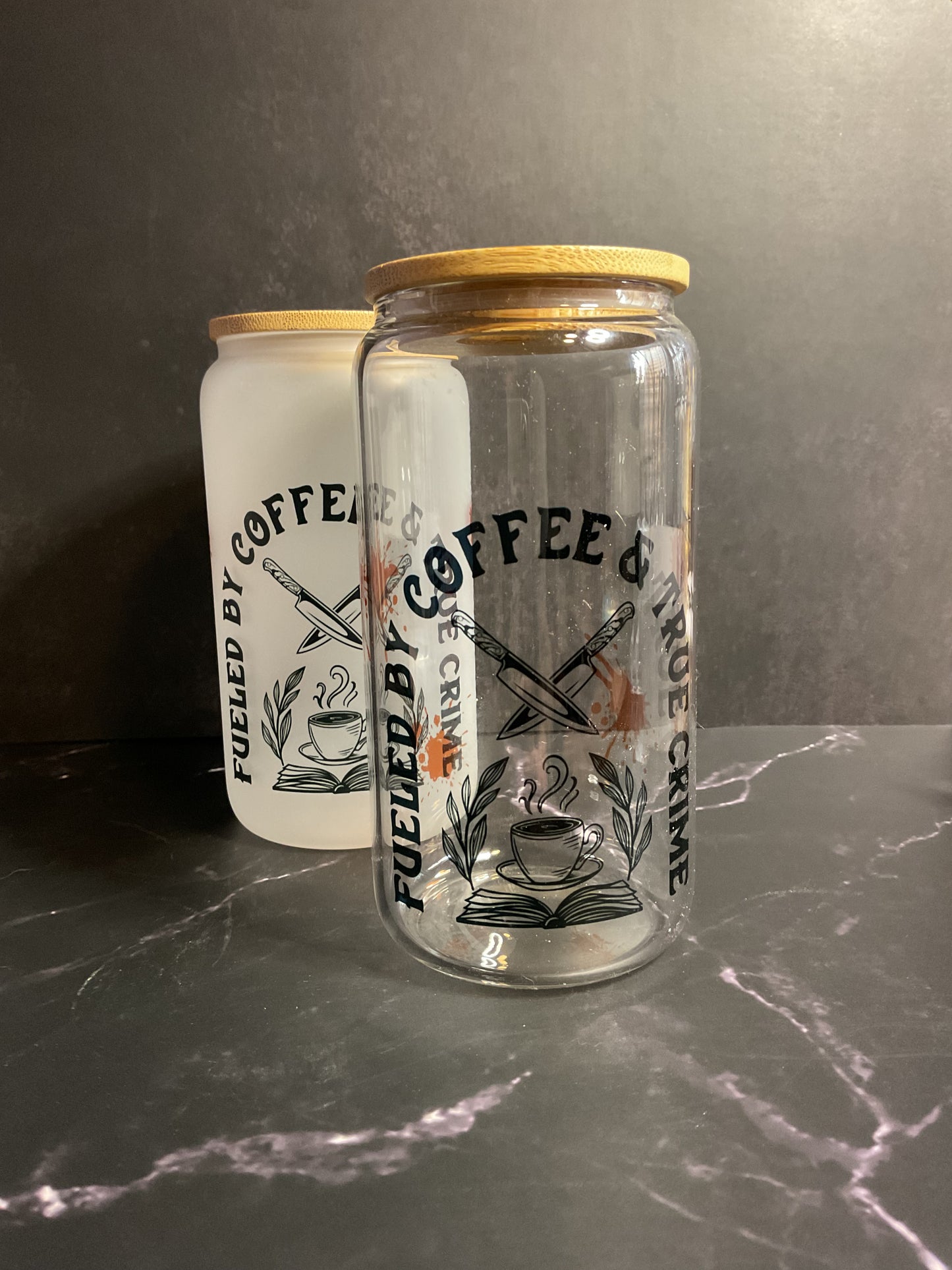 Fueled By Coffee & True Crime Tumbler