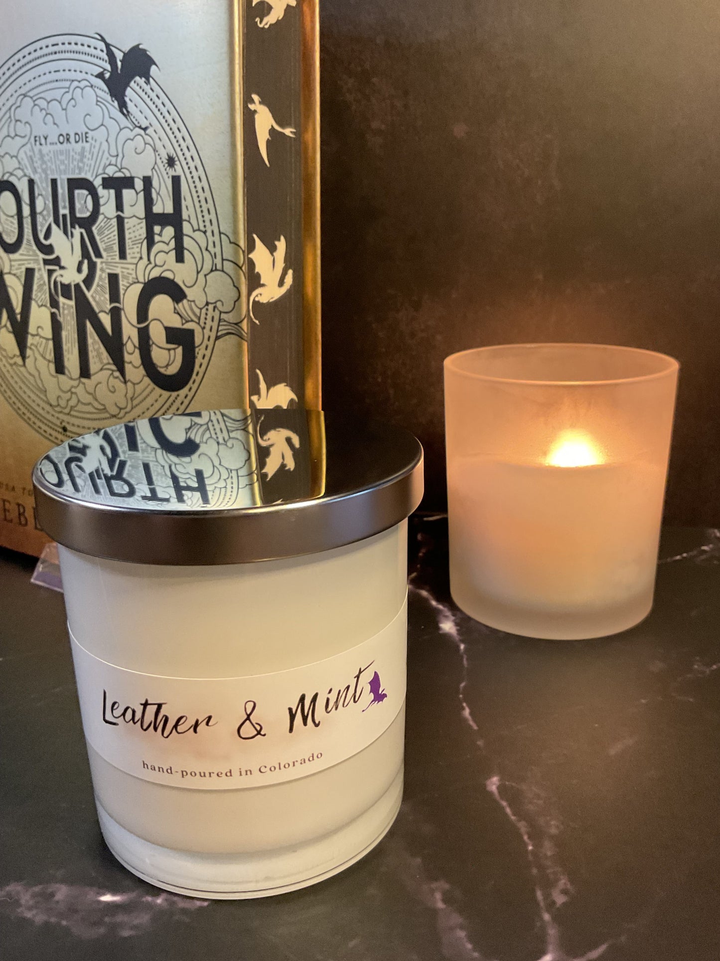 Leather & Mint Candle