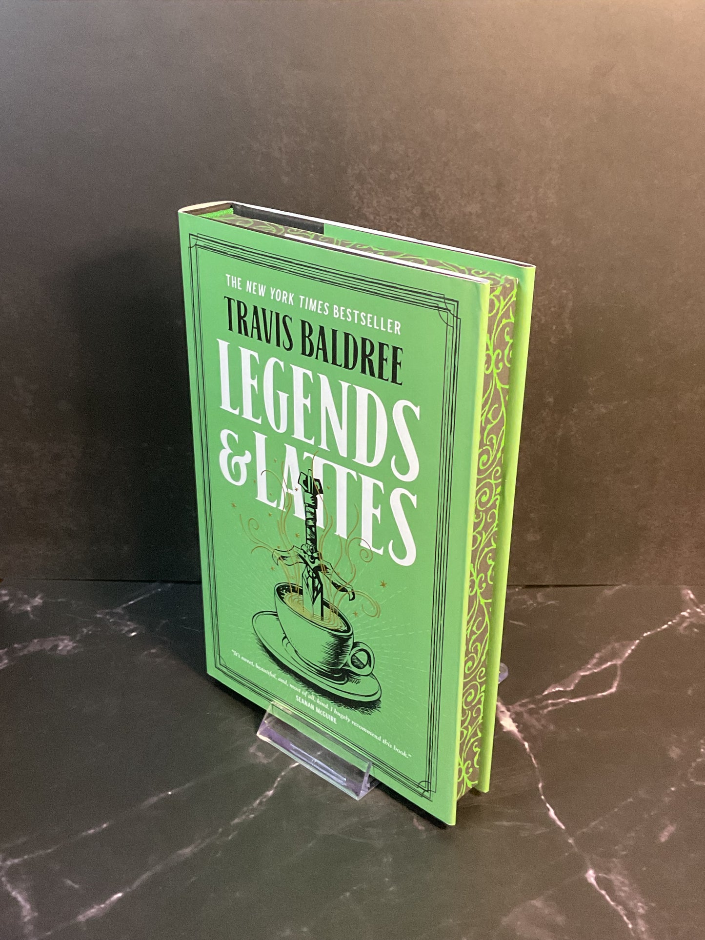 Legends & Lattes sprayed edge