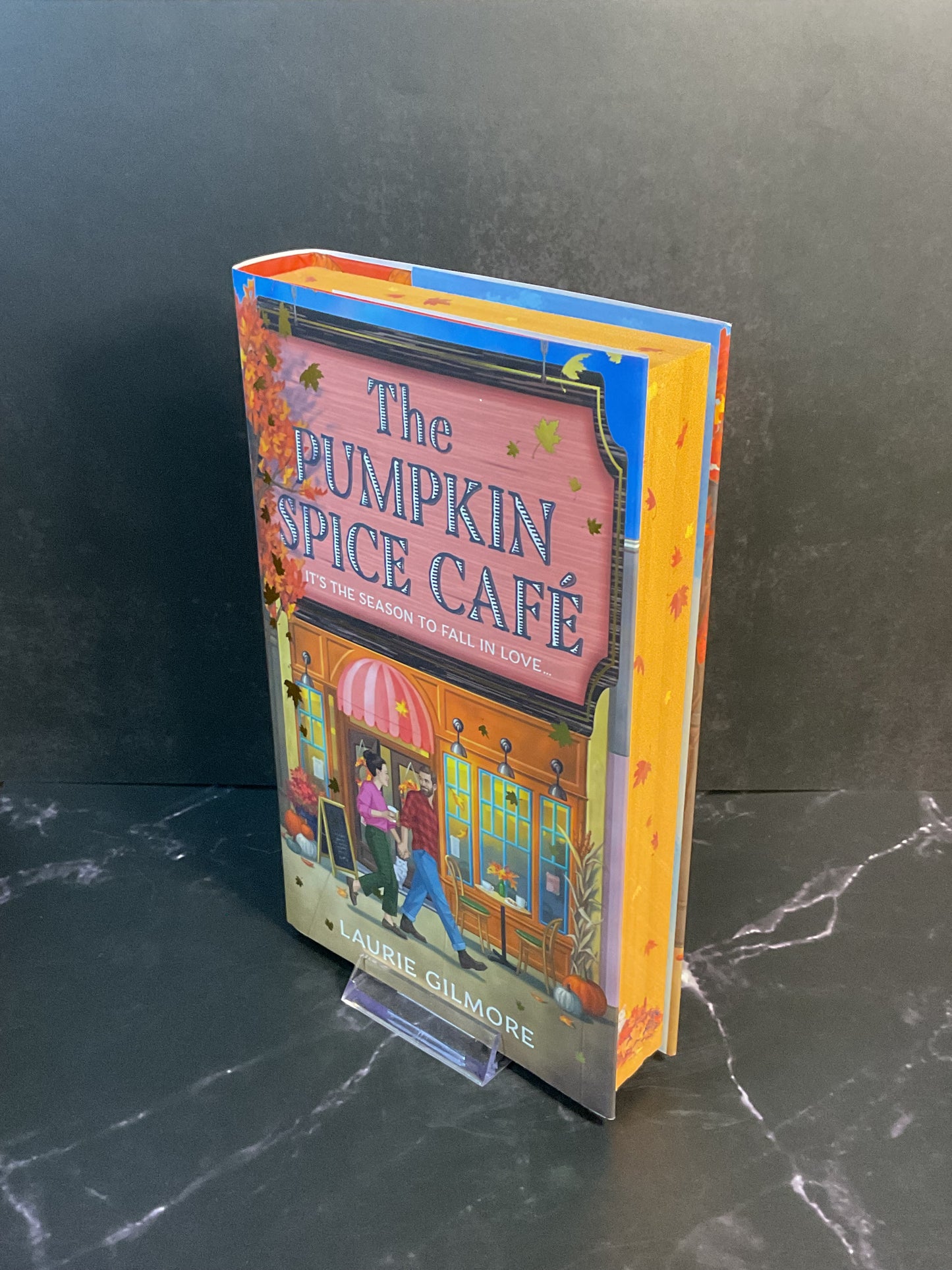 The Pumpkin Spice Cafe sprayed edge