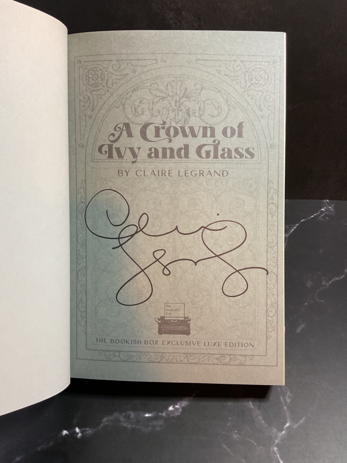 A Crown Of Ivy And Glass Bookish Box Edition