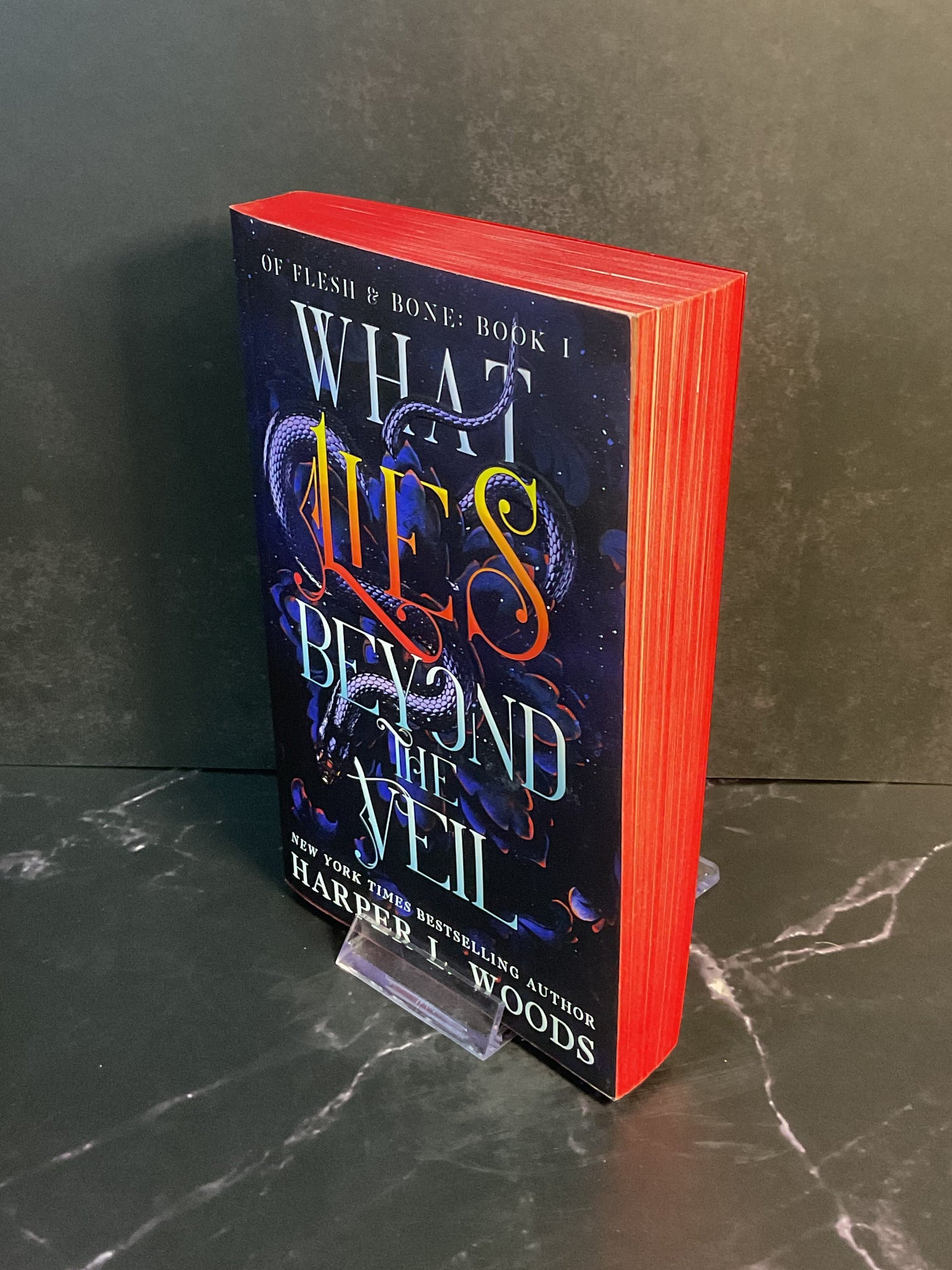 What Lies Beyond The Veil sprayed edge