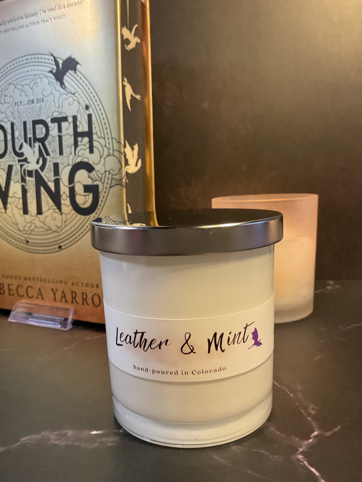 Leather & Mint Candle